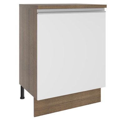 MUEBLE DE COCINA MADESA GLAMY 1 PUERTA 60 CM MARRÓN/BLANCO - 1