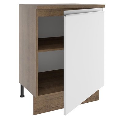MUEBLE DE COCINA MADESA GLAMY 1 PUERTA 60 CM MARRÓN/BLANCO - 4