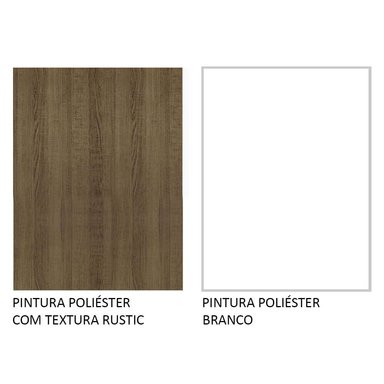 MUEBLE DE COCINA MADESA GLAMY 1 PUERTA 60 CM MARRÓN/BLANCO - 9