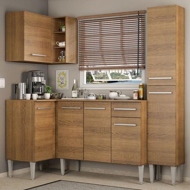 MUEBLE DE COCINA INTEGRAL EMILLY SONG 261 CM MARRÓN 01 - 2