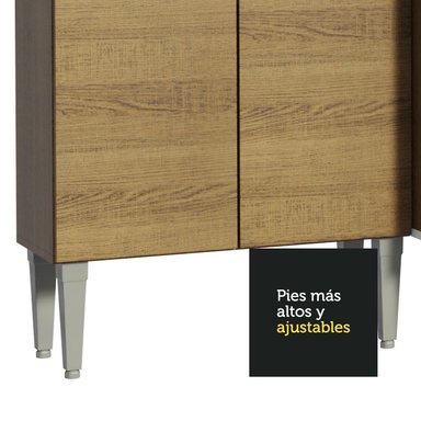 MUEBLE DE COCINA INTEGRAL EMILLY SONG 261 CM MARRÓN 01 - 6