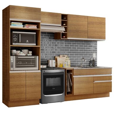MUEBLE DE COCINA MADESA GLAMY INTEGRAL JADE 270 CM MARRÓN 09
