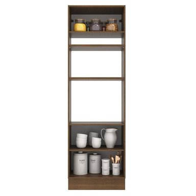 MUEBLE DE COCINA AGATA TORRE PARA HORNOS 70 CM - MARRÓN/BLANCO - 3