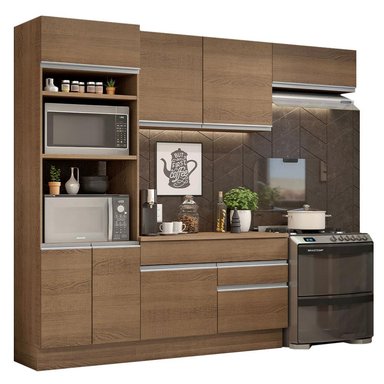 MUEBLE DE COCINA MADESA GLAMY INTEGRAL 270 CM MARRÓN 14