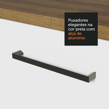 MUEBLE DE COCINA INTEGRAL AGATA 270 CM 01 - MARRÓN/BLANCO - 6