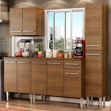 MUEBLE DE COCINA INTEGRAL EMILLY SING 201 CM MARRÓN 01 - 2