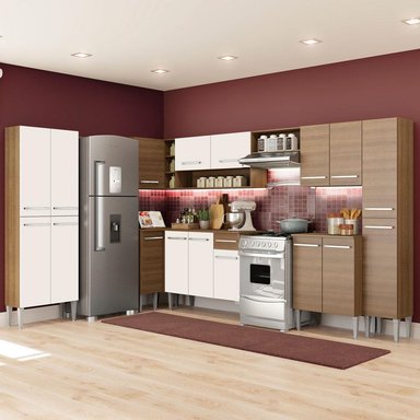 MUEBLE DE COCINA INTEGRAL EMILLY LIVE 513 CM MARRÓN/BLANCO 01 - 2
