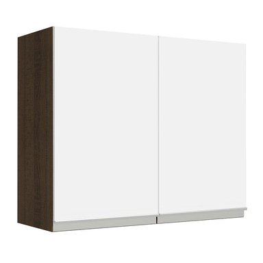 ALACENA DE COCINA MADESA GLAMY 2 PUERTAS 80 CM MARRÓN/BLANCO