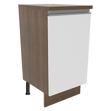 MUEBLE DE COCINA MADESA GLAMY 1 PUERTA 40 CM MARRÓN/BLANCO