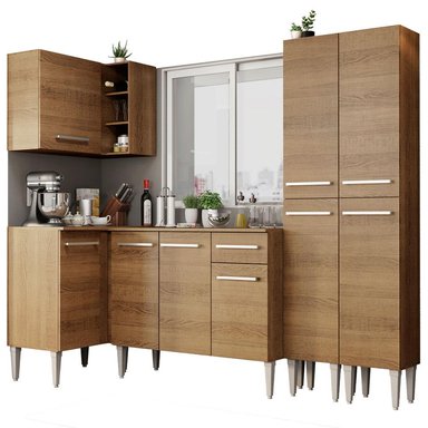 MUEBLE DE COCINA INTEGRAL EMILLY MUSIC 293 CM MARRÓN 02 - 1