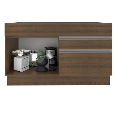 MUEBLE DE COCINA MADESA GLAMY 2 CAJONES 1 PUERTA Y 10 CM MARRÓN - 3