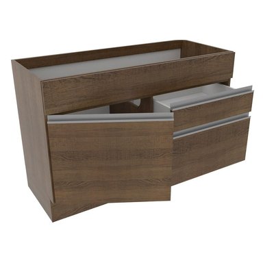 MUEBLE DE COCINA MADESA GLAMY 2 CAJONES 1 PUERTA Y 10 CM MARRÓN - 4