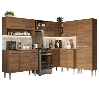 MUEBLE DE COCINA MADESA EMILLY INTEGRAL 417 CM MARRÓN 02