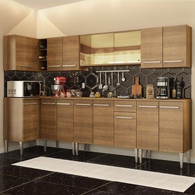 MUEBLE DE COCINA MADESA EMILLY INTEGRAL MEGA 357 CM MARRÓN 03 - 2