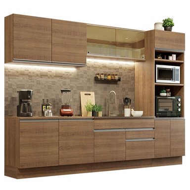 MUEBLE DE COCINA MADESA GLAMY INTEGRAL 310 CM MARRÓN 01