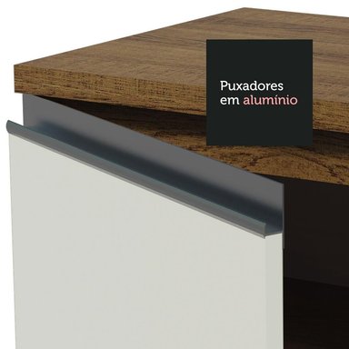 MUEBLE DE COCINA MADESA GLAMY INTEGRAL 200 CM MARRÓN/BLANCO 03 - 6