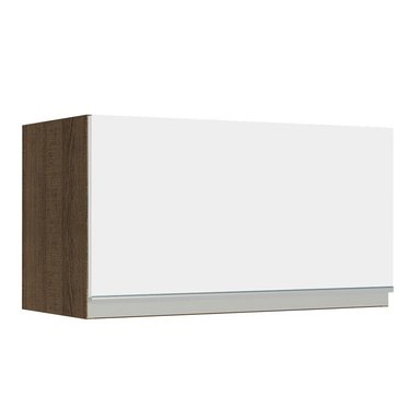 ALACENA DE COCINA MADESA GLAMY 1 PUERTA ABATIBLE 60 CM MARRÓN/BLANCO