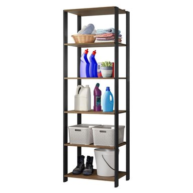 MUEBLE MADESA ESTANTE MULTIUSO CON 5 NIELES 59 CM NEGRO