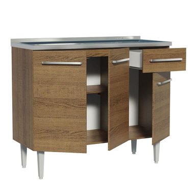 MUEBLE DE COCINA MADESA EMILLY 105 CM CON LAVADERO - 3