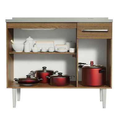 MUEBLE DE COCINA MADESA EMILLY 105 CM CON LAVADERO - 4