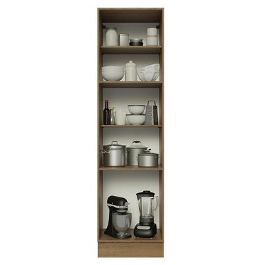 MUEBLE DE COCINA MADESA GLAMY DESPENSA 3 PUERTAS 60 CM MARRÓN - 4