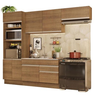 MUEBLE DE COCINA MADESA GLAMY INTEGRAL 270 CM MARRÓN 15