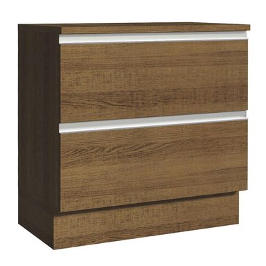 MUEBLE DE COCINA MADESA GLAMY 2 CAJONES 80 CM MARRÓN