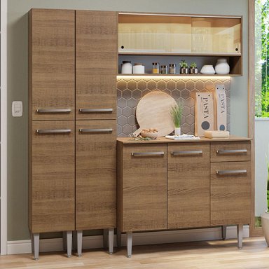 MUEBLE DE COCINA INTEGRAL EMILLY 169 CM MARRÓN 13 - 2