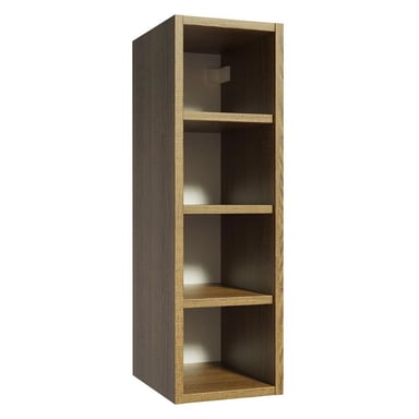 ALACENA DE COCINA MADESA GLAMY PORTA BOTELLAS CON 4 NICHOS 20 CM MARRÓN - 1