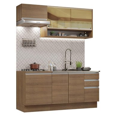 MUEBLE DE COCINA MADESA GLAMY INTEGRAL 180 CM MARRÓN 08