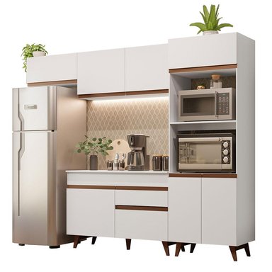 MUEBLE DE COCINA MADESA REIMS INTEGRAL 260 CM BLANCO 08