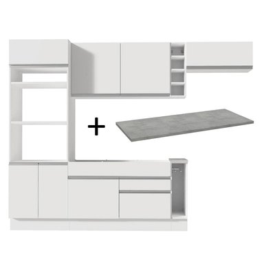 MUEBLE DE COCINA MADESA INTEGRAL SAFIRA 290 CM BLANCO 14