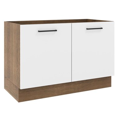 MUEBLE DE COCINA MADESA 2 PUERTAS AGATA 120 CM MARRÓN/BLANCO