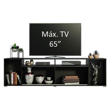 CENTRO DE ENTRETENIMIENTO MESA PARA TV CANCÚN HASTA 65 PULGADAS - NEGRO - 4