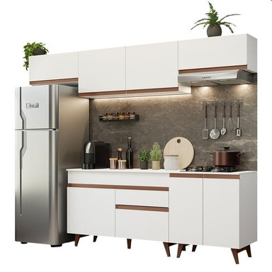 MUEBLE DE COCINA INTEGRAL REIMS 260 CM 10 - BLANCO - 1