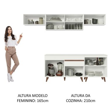 MUEBLE DE COCINA INTEGRAL REIMS 260 CM 10 - BLANCO - 5