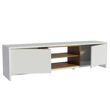 CENTRO DE ENTRETENIMIENTO MESA PARA TV METZ HASTA 75 PULGADAS - BLANCO/MARRÓN - 5