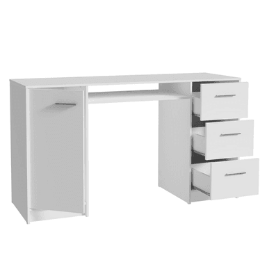 TOCADOR MADESA CON 1 PUERTA Y 3 CAJONES - BLANCO - 9