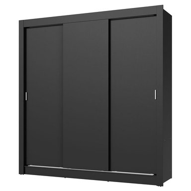 ROPERO NOBRE 3 PUERTAS CORREDIZAS NEGRO