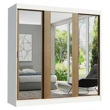 ROPERO RENO MADESA 3 PUERTAS CORREDIZAS CON ESPEJO