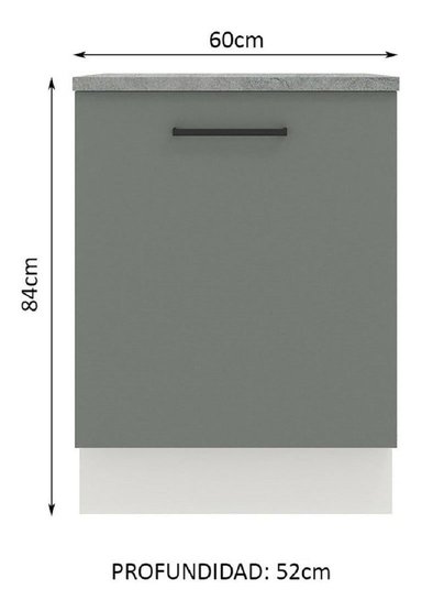 MOSTRADOR MADESA AGATA 60 CM 1 PUERTA - 2