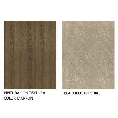 JUEGO DE COMEDOR CIÇA CON 2 SILLAS - ENCIMERA DE CRISTAL - MARRÓN/IMPERIAL - 9