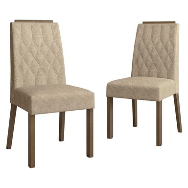 KIT 2 SILLAS DE COMEDOR MADESA 4256 - MARRÓN/IMPERIAL - 2