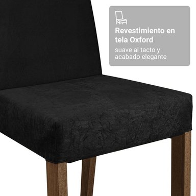 KIT 2 SILLAS DE COMEDOR MADESA 4255 - MARRÓN/NEGRO - 6