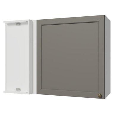 ALACENA DE COCINA DE ESQUINA VIK 1 PUERTA - BLANCO/GRIS - 1