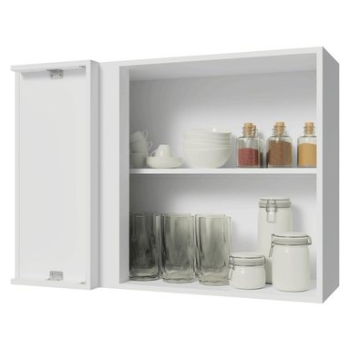 ALACENA DE COCINA DE ESQUINA VIK 1 PUERTA - BLANCO/GRIS - 5