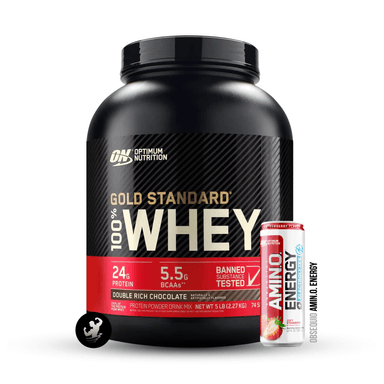 PROTEÍNA OPTIMUM NUTRITION GOLD STANDARD WHEY 5 LB DOUBLE RICH CHOCOLATE