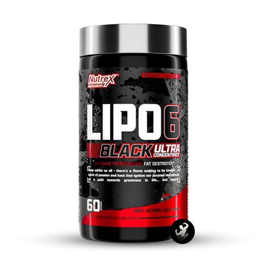 QUEMADOR GRASA NUTREX LIPO 6 BLACK ULTRA CONCENTRATE 60 CÁPSULAS