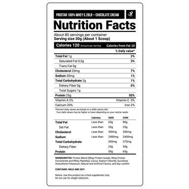SUPLEMENTO ULTIMATE NUTRITION PROSTAR WHEY 5 LB CHOCOLATE CREME - 2