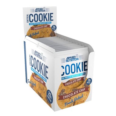 SUPLEMENTO APPLIED NUTRITION CRITICAL COOKIE X 85 GR BOX X 12 CHOCOLATE CHIP